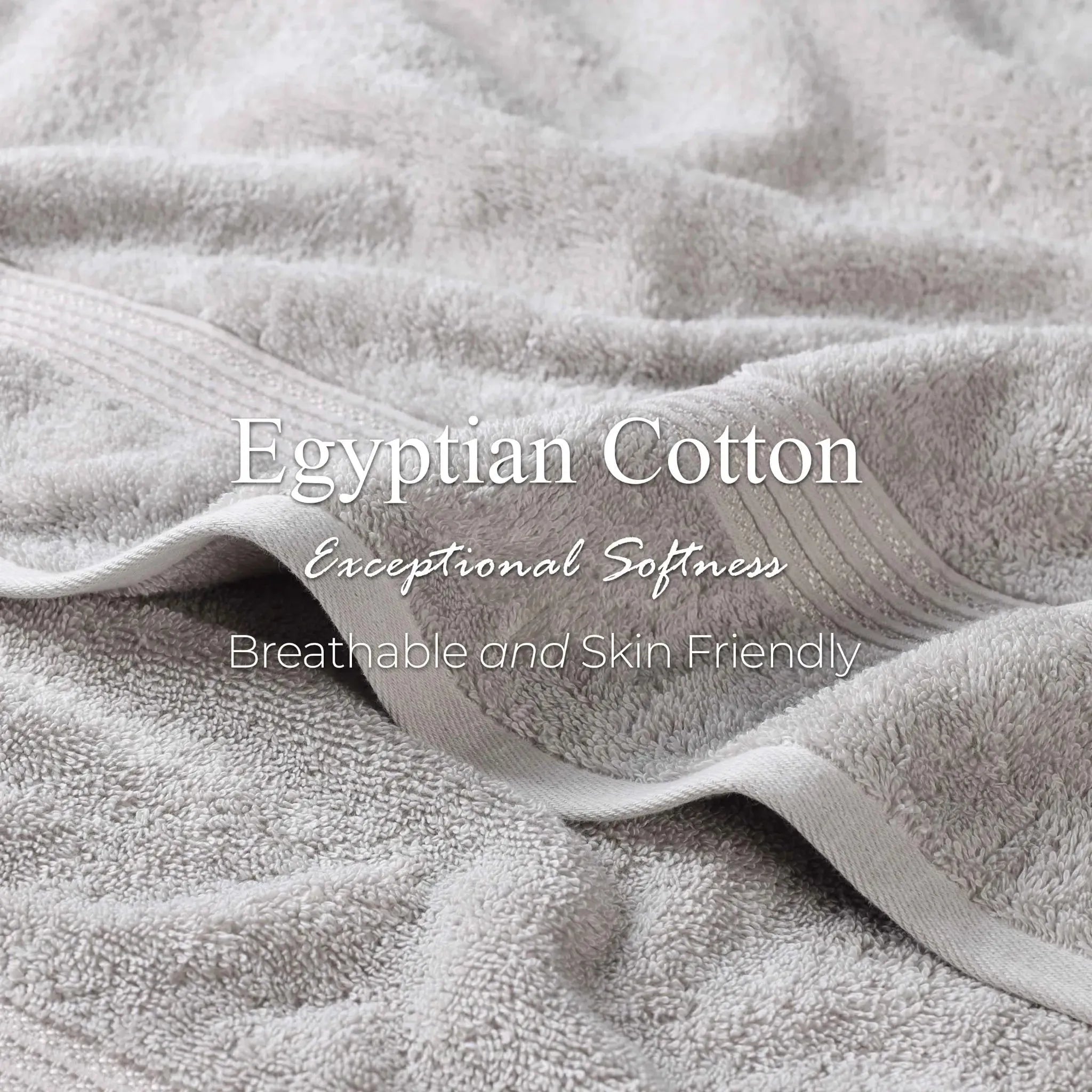 Heritage Egyptian Cotton Plush 3 Piece Absorbent Luxury Towel Set