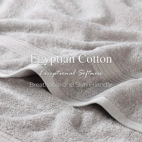 Egyptian Cotton Plush Bath Towel Set 3 Piece Heritage Collection