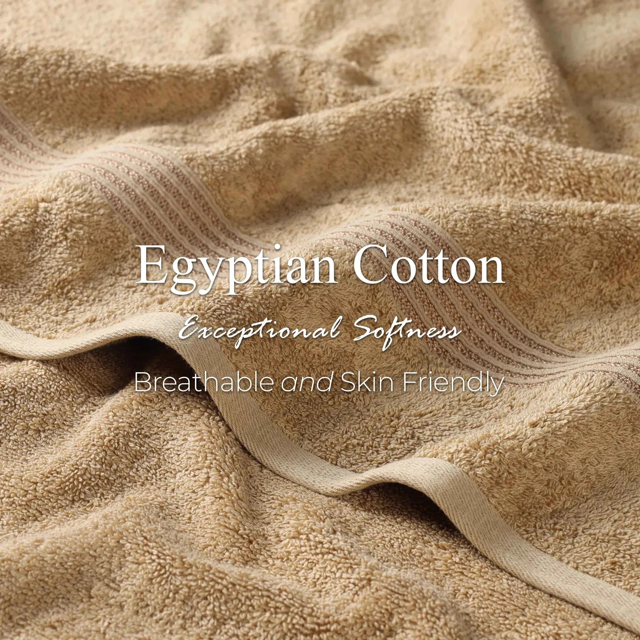 Heritage Egyptian Cotton Plush 3 Piece Absorbent Luxury Towel Set