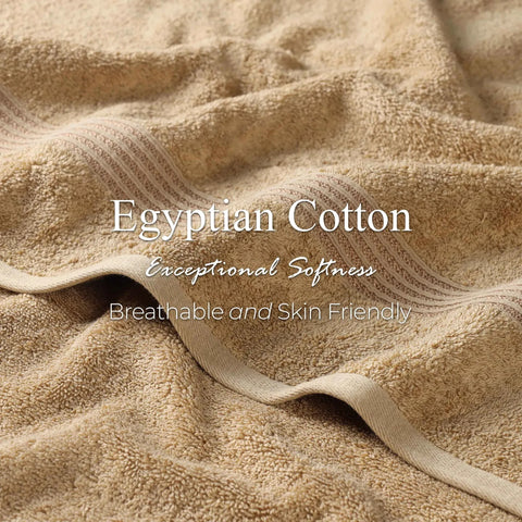 Egyptian Cotton Plush Bath Towel Set 3 Piece Heritage Collection