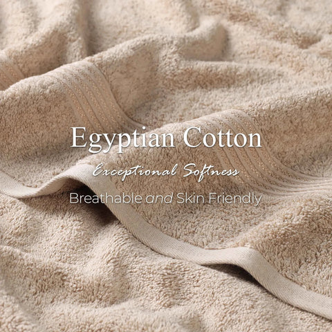Egyptian Cotton Plush Bath Towel Set 3 Piece Heritage Collection