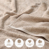 Heritage Egyptian Cotton Plush 3 Piece Absorbent Luxury Towel Set