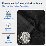 Egyptian Cotton Plush Heavyweight Bath Towel Set of 4