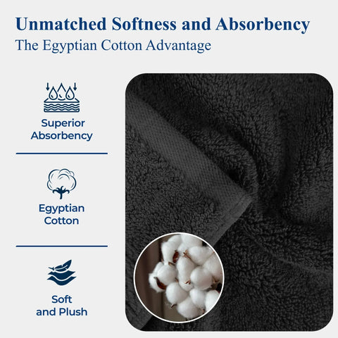 Madison Egyptian Cotton Bath Towel Set 4-Piece