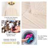 Cotton Rib Textured Ultra-Absorbent Bath Towel Set of 2