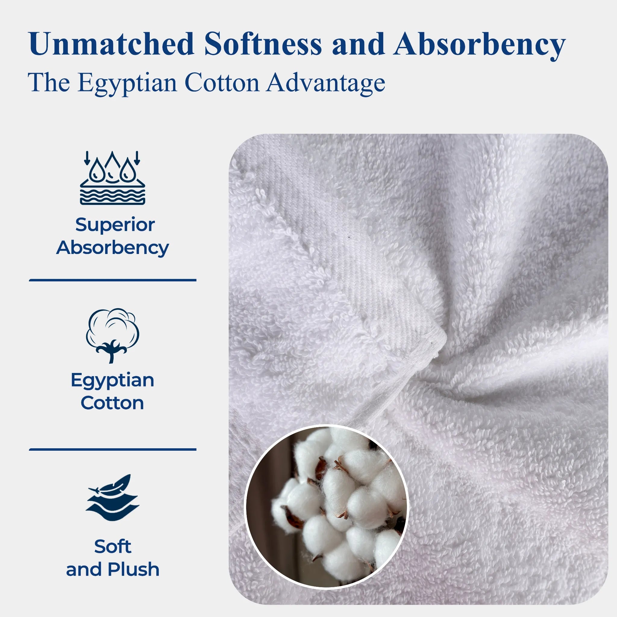 Madison Egyptian Cotton Plush Heavyweight 9 Piece Towel Set