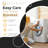 100% Cotton Waffle Blanket – Cooling Waffle Weave, Lightweight & Breathable