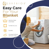 100% Cotton Waffle Blanket – Cooling Waffle Weave, Lightweight & Breathable