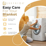 100% Cotton Waffle Blanket – Cooling Waffle Weave, Lightweight & Breathable