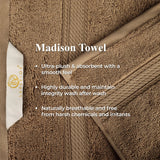 Egyptian Cotton Hand Towels 4-Piece Plush Set by Madison