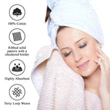 Cotton Rib Textured Ultra-Absorbent Bath Towel Set of 2