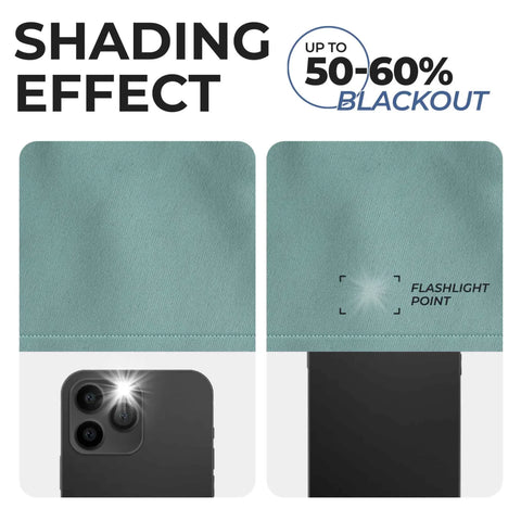 Solid Room Darkening Rod Pocket Blackout Curtain Panels, Set of 2
