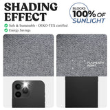 Nyan 100% Blackout Machine Washable Grommet Curtains, Set of 2 Panels