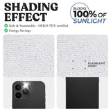 Nyan 100% Blackout Machine Washable Grommet Curtains, Set of 2 Panels