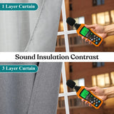 Nyan 100% Blackout Machine Washable Grommet Curtains, Set of 2 Panels