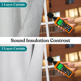 Nyan 100% Blackout Machine Washable Grommet Curtains, Set of 2 Panels