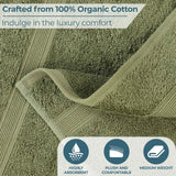Oregon Organic Cotton Medium Weight Solid 6-Piece Towel Set