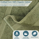 Oregon Organic Cotton Medium Weight Solid Bath Towel, Set of 3