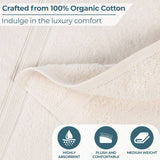 Oregon Organic Cotton Medium Weight Solid Bath Sheet, Set of 2