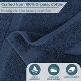 Oregon Organic Cotton Medium Weight Solid Bath Towel, Set of 3