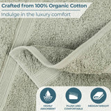 Oregon Organic Cotton Medium Weight Solid Bath Sheet, Set of 2
