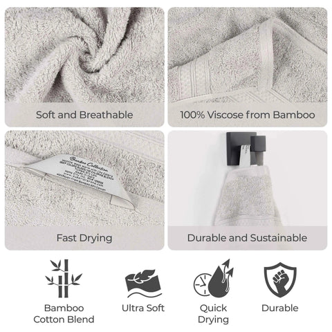 Rayon from Bamboo Ultra-Plush Towel Set – 6-Piece Heavyweight