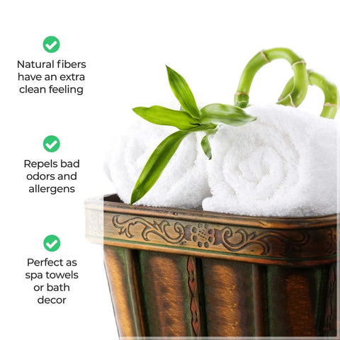 Rayon from Bamboo Eco-Friendly Fluffy Soft Solid 6 Piece Towel Set