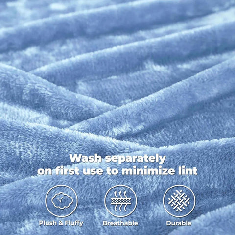 Fleece Plush Medium Weight Fluffy Soft Solid Decorative Blanket