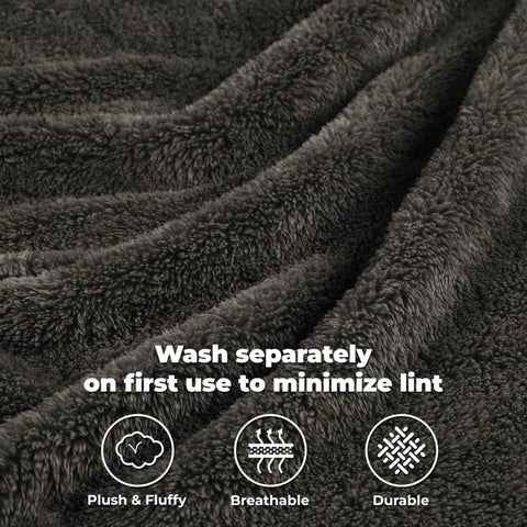 Fleece Plush Medium Weight Fluffy Soft Solid Decorative Blanket