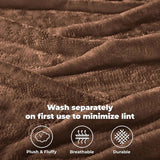 Fleece Plush Medium Weight Fluffy Soft Solid Decorative Blanket