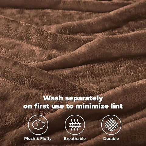 Fleece Plush Medium Weight Fluffy Soft Solid Decorative Blanket
