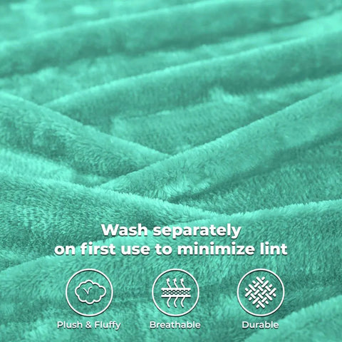 Fleece Plush Medium Weight Fluffy Soft Solid Decorative Blanket