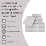Rayon from Bamboo Cotton Blend Bath Towel Set of 2