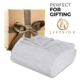 100% Cotton Thermal Blanket – Basketweave All-Season, Lightweight & Breathable