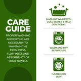 Rayon from Bamboo Eco-Friendly Fluffy Soft Solid 12 Piece Towel Set