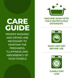 Rayon from Bamboo Eco-Friendly Fluffy Solid Hand Towel Set of 6