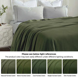 Nobel Cotton Textured Jacquard Chevron Lightweight Woven Blanket