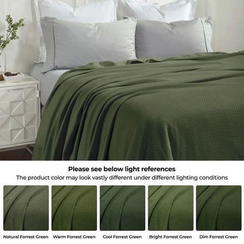 Nobel Cotton Textured Jacquard Chevron Lightweight Woven Blanket