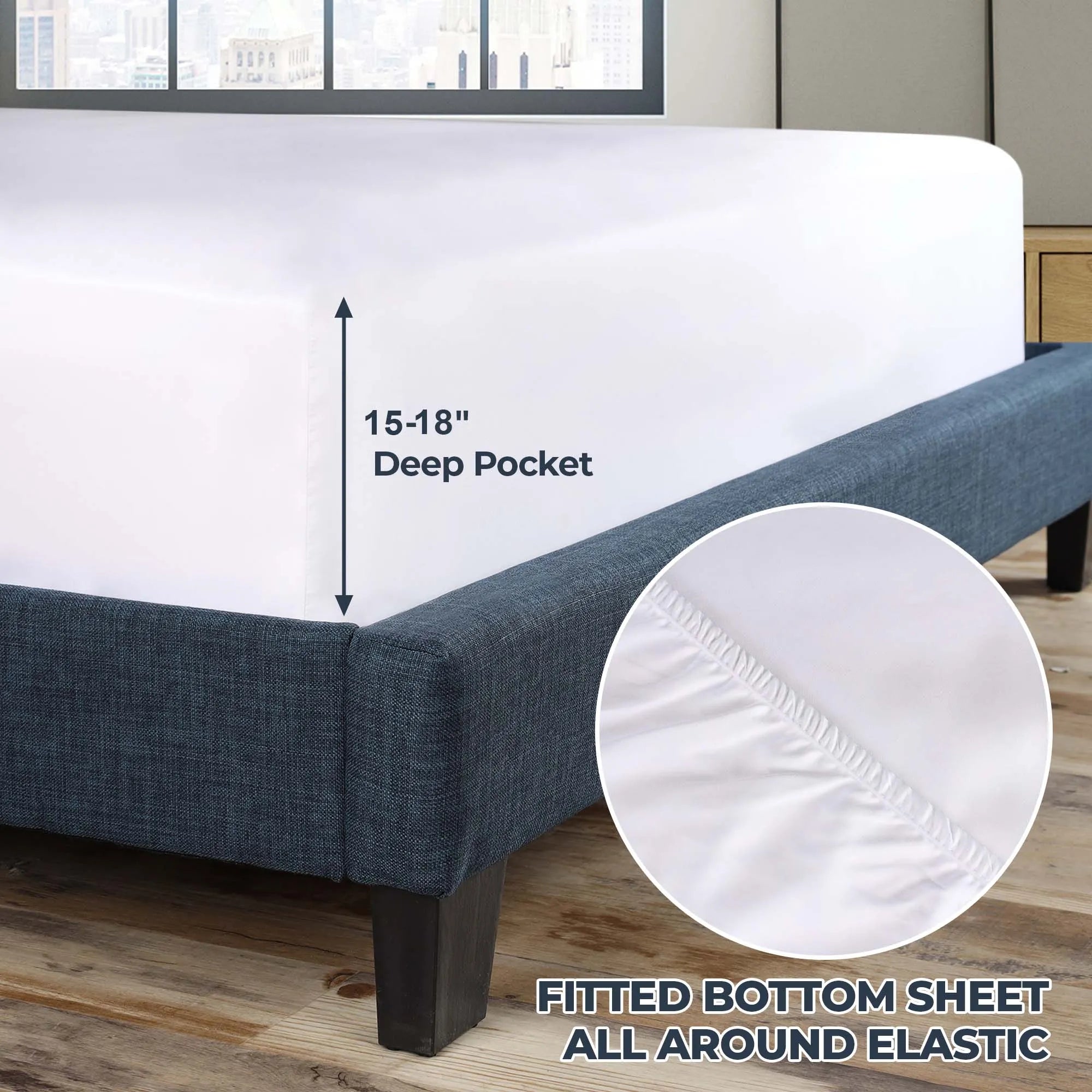 1000 Thread Count Egyptian Cotton Sateen Embroidered Sheet Set