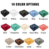Fleece Plush Medium Weight Fluffy Soft Solid Decorative Blanket