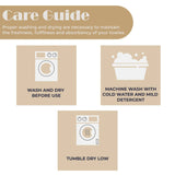 Napa Zero Twist Cotton Solid Waffle Honeycomb Hand Towel Set of 6