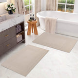 Egyptian Cotton Bath Mat Set of 2 Greek Key Infinity Border