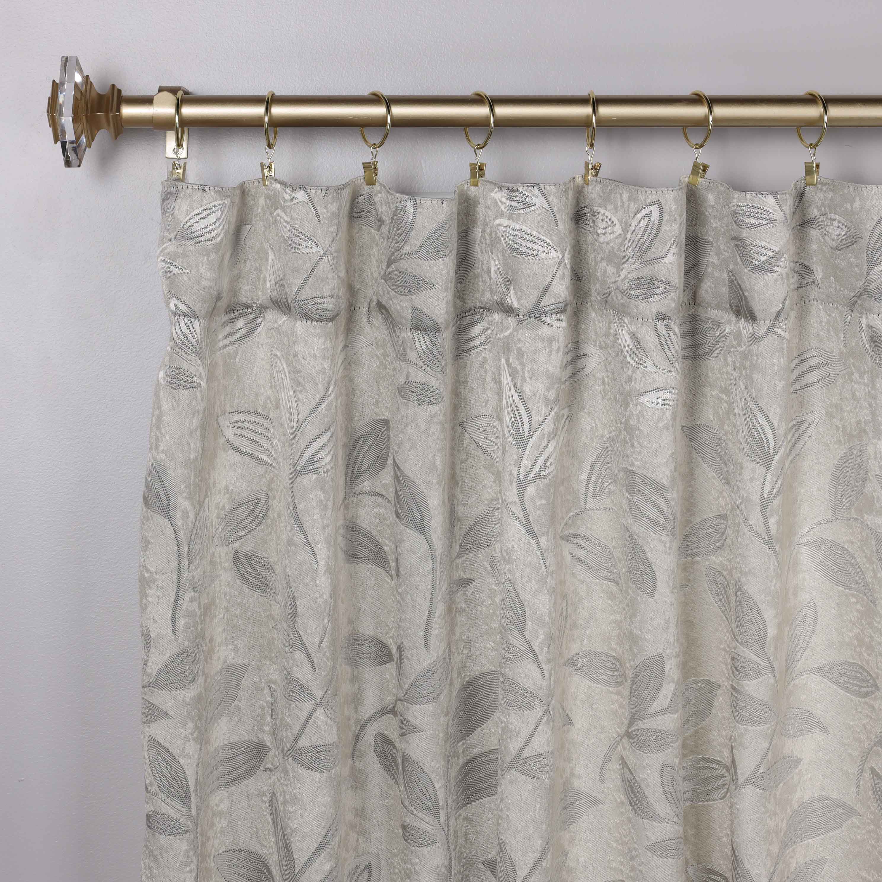 Leaves Room Darkening Back Tabs Blackout Curtain Panels, Set of 2