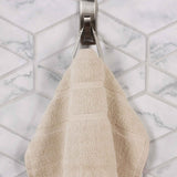 Napa Zero Twist Cotton Solid Waffle Face Towel Washcloth Set of 12