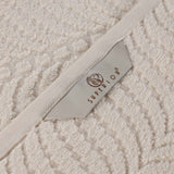 Zero Twist Cotton Solid and Jacquard Bath Towel Set of 4
