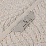 Chevron Zero-Twist Cotton Jacquard and Solid Towel Set 6 Piece