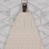 Zero Twist Cotton Solid and Jacquard Bath Towel Set of 4