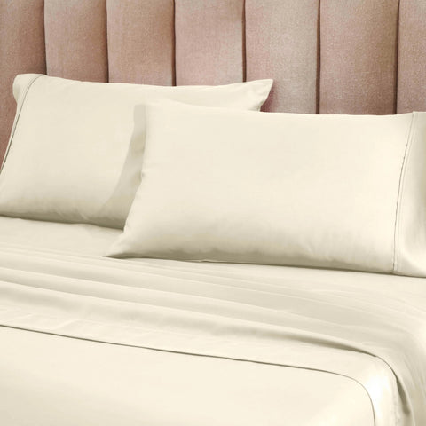 1200 Thread Count Cotton Rich Bed Sheet Set Solid Deep Pocket
