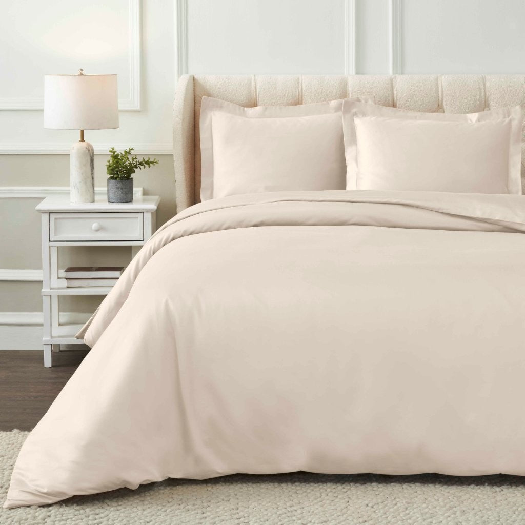 1200 Thread Count Egyptian Cotton Solid Duvet Cover Set