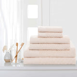 Egyptian Cotton Basketweave Towel Set 6 Piece